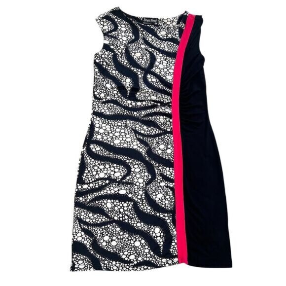 Tango Mango Women's M Multicolor Abstract Sheath Dress Knee Length - Picture 4 of 6